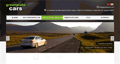 Desktop Screenshot of greenplatecars.com